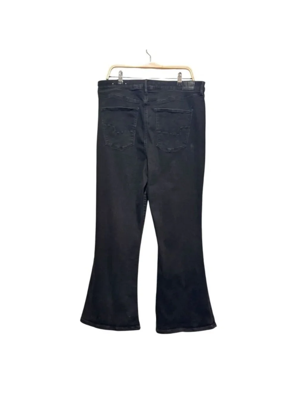 American Eagle Sz 18 Highest Rise Flare Denim Womens Jeans Button Fly Retro